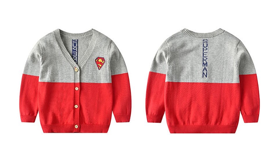 เสื้อกันหนาว ไหมพรม ลายฮีโร่