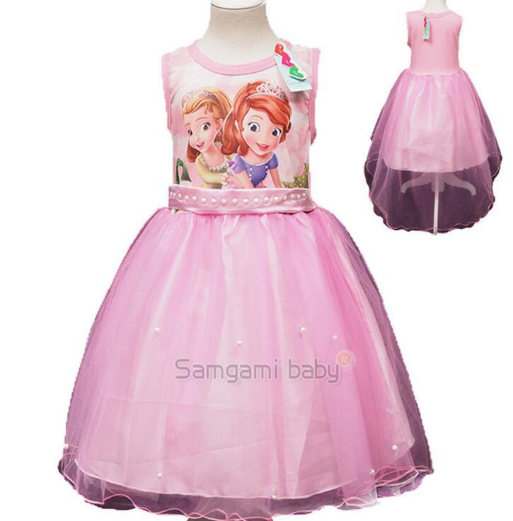 เดรสเจ้าหญิง โซเฟีย สีม่วง ชมพู