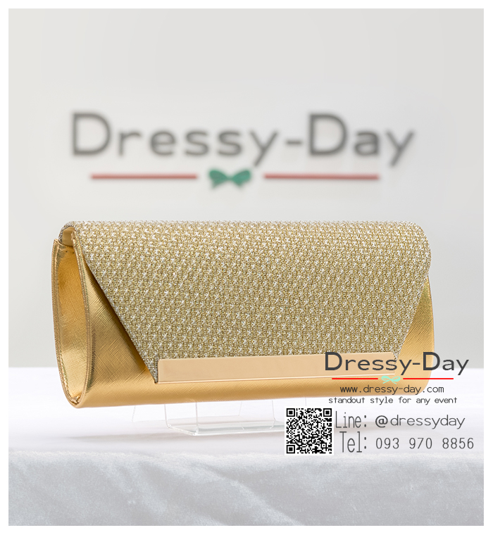 กระเป๋าออกงาน TE086: กระเป๋าออกงานพร้อมส่ง สีทอง สุดหรู ราคาถูกกว่าห้าง ถือออกงาน หรือ สะพายออกงาน สวย หรู ดูดีเริ่ดมากค่ะ