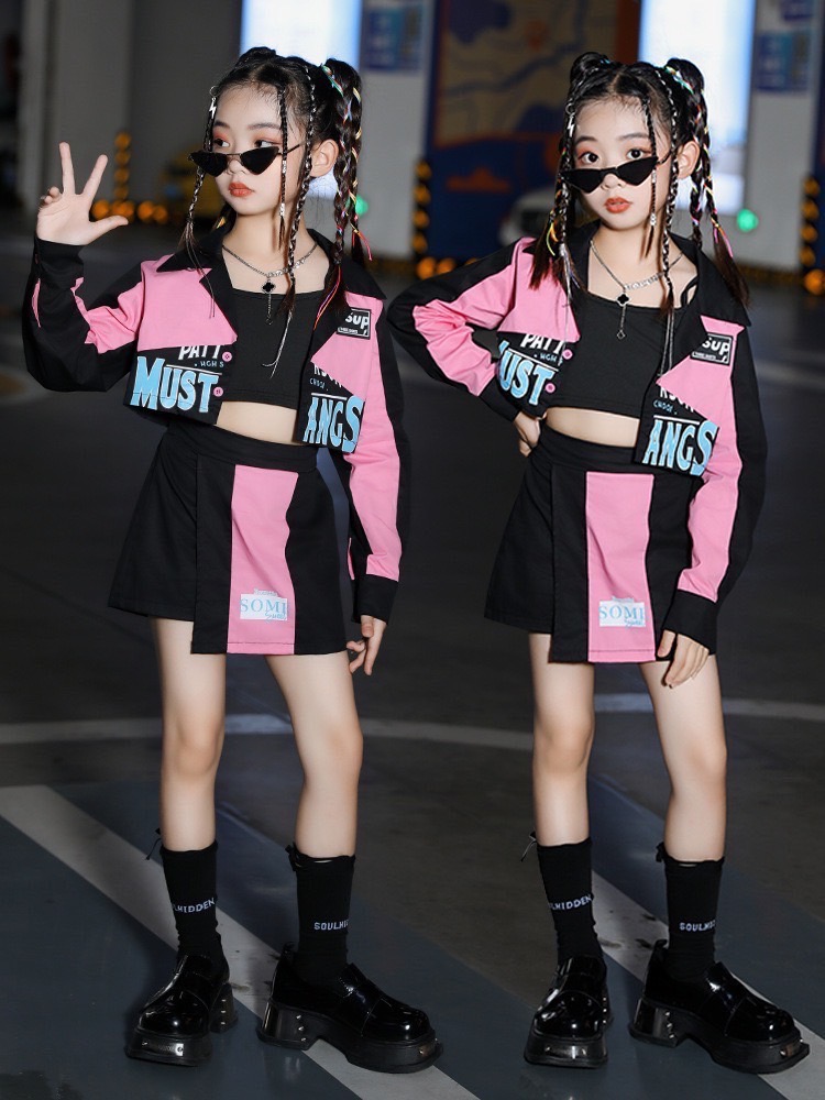 ชุดเต้น coverdance เสื้อ+กระโปรง กางเกง