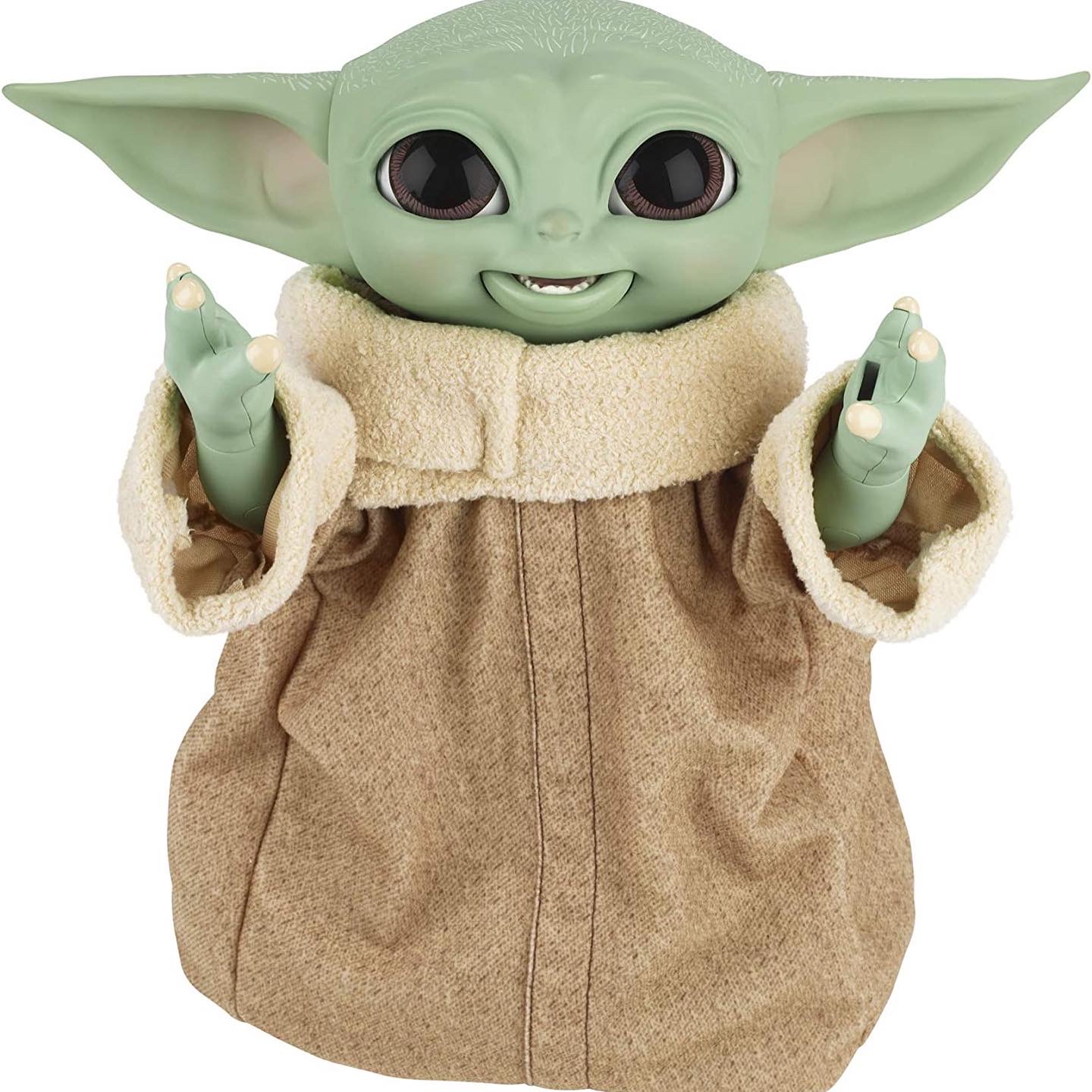 Hasbro Star Wars The Mandalorian Galactic Snackin’ Grogu Baby Yoda The Child Animatronic Edition Toy Figure