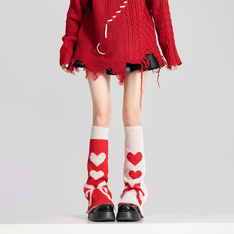 พร้อมส่ง ถุงเท้ายาว สไตล์ Y2K แบบไม่สวมเท้า ใส่แบบยาวหรือแบบย่น ผู้ใหญ่