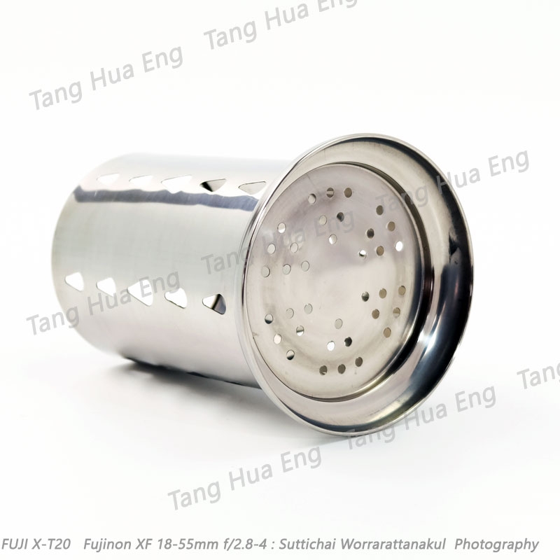 ที่ใส่ช้อนส้อมสเตนเลส ลายหยดน้ำ 17.5 ซม.