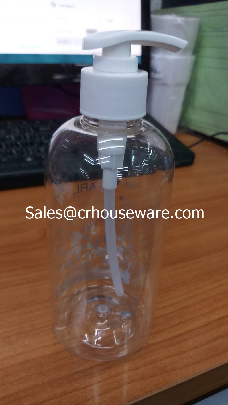 ขวดใสใส่แชมพูแบบขวดปั็ม,ขวดใส่น้ำยาล้างมือ,ขวดปั้มใสใส่น้ำยา SP-001-1