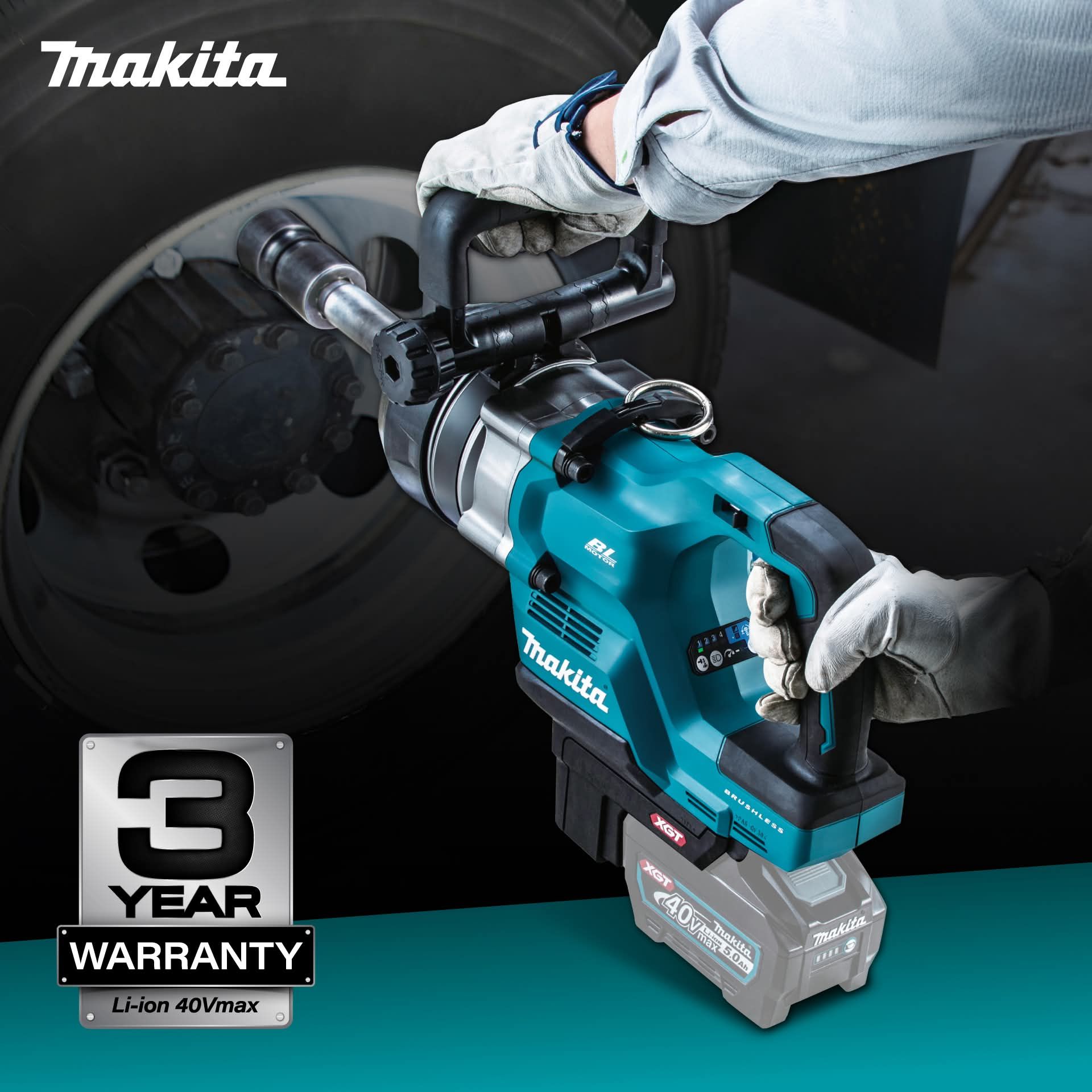 Makita TW010GZ เครื่องขันบล็อกไร้สาย 40V ขนาด 1" แรงบิดสูงสุด 3,150 Nm. (สินค้ามีตัวเลือก)