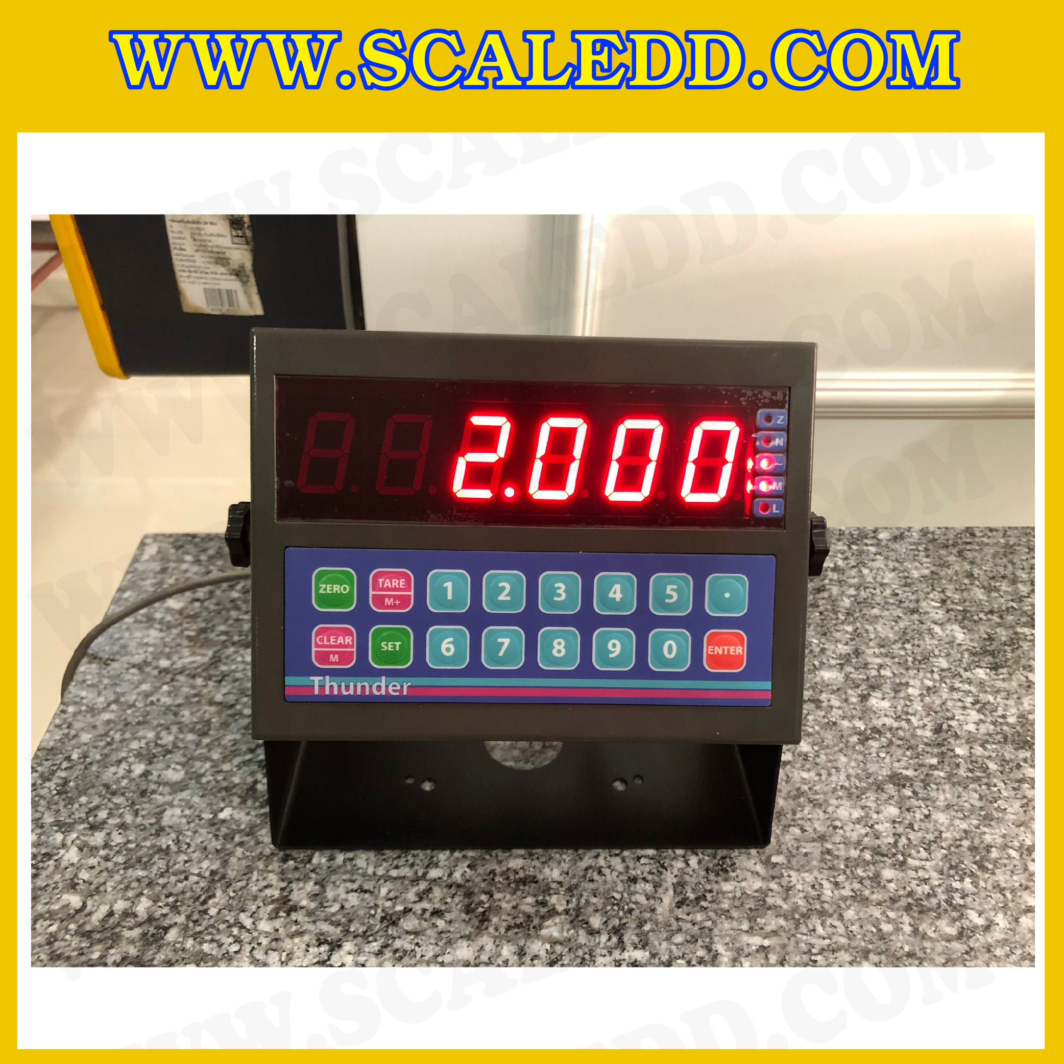 เครื่องชั่งน้ำหนักดิจิตอล ขนาดแท่นชั่ง 50*60 cm ยี่ห้อ Linear รุ่น Thunder