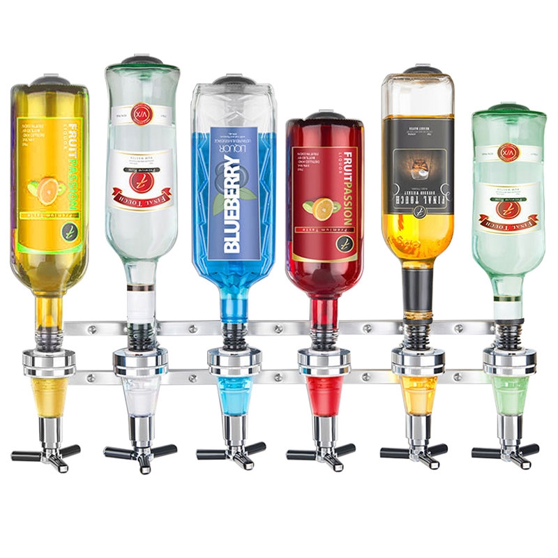 หัวจ่ายเหล้า 6 หัว ติดผนัง