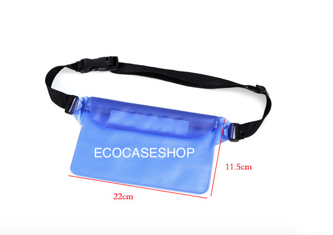 กระเป๋ากันน้ำซิปล็อค3ชั้น สีน้ำเงิน