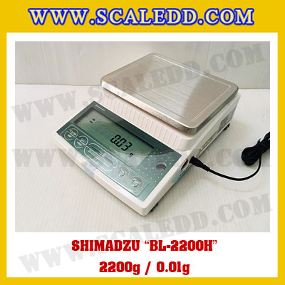 เครื่องชั่งดิจิตอลทศนิยม2ตำแหน่ง BL-2200H พิกัด 2200g x 0.01g เครื่องชั่งละเอียดสูง2200g เครื่องชั่งน้ำหนัก2200g ตาชั่ง2200กรัม ตาชั่งน้ำหนัก2200g ยี่ห้อ SHIMADZU รุ่น BL-2200H