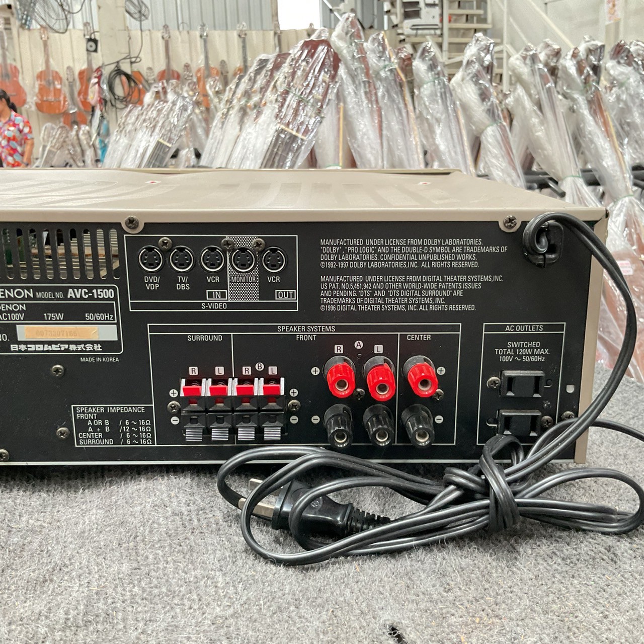 เครื่องขยายเสียง DENON : AVC-1500 สินค้าไม่พร้อมใช้งาน(ต้องซ่อม)
