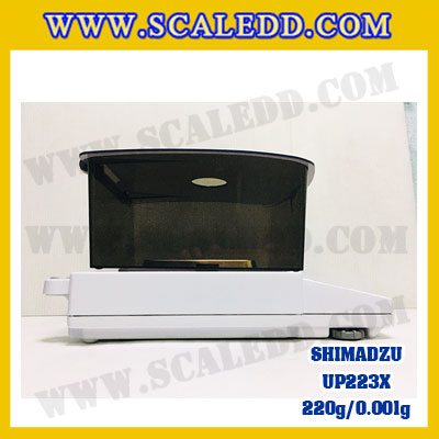 เครื่องชั่งดิจิตอล ทศนิยม 3 ตำแหน่ง รุ่น UP223X 220gx0.001g เครื่องชั่งละเอียดสูง220g เครื่องชั่งน้ำหนัก220g ตาชั่ง220กรัม พิกัดน้ำหนัก 220g ความละเอียด 0.001g ยี่ห้อ SHIMADZU รุ่น UP223X