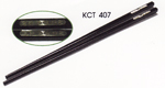 ตะเกียบดำสลักแผ่นเงิน (ตะเกียบเมลามีน ติดแผ่นสลักเงิน) 006-KCT-407
