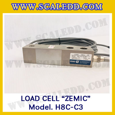 โหลดเซลล์ (Load cell) ZEMIC H8C-C3 Shear beam Alloy steel รองรับเครื่องชั่งน้ำหนัก 500kg, 1t, 2t ยี่ห้อ ZEMIC รุ่น H8C