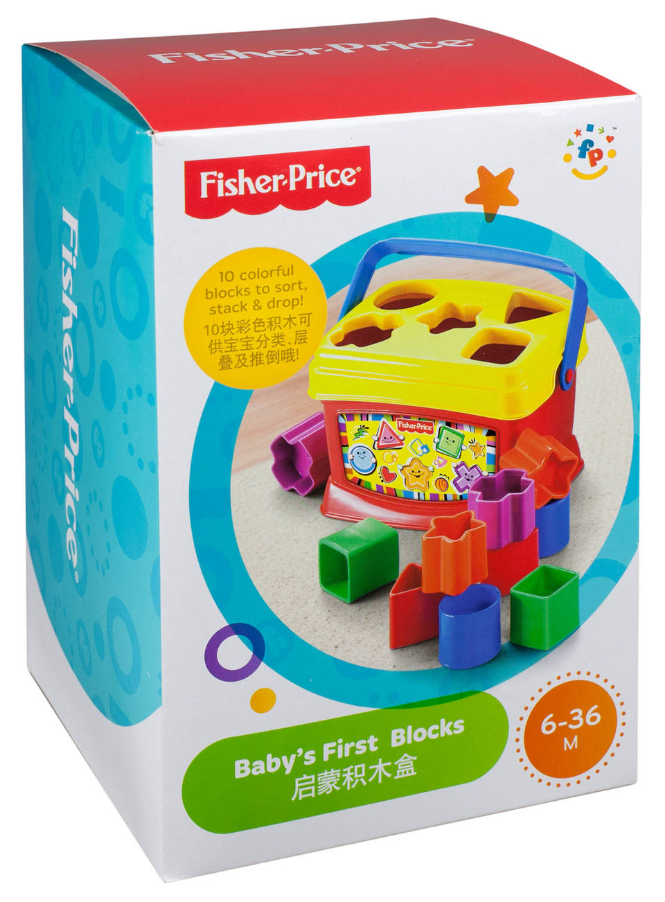 บล๊อคหยอดรูปทรง Fisher Price Baby s First Blocks