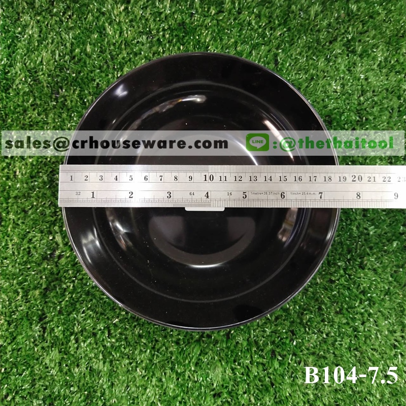 ชามกลมมีลอนทรงเตี้ยญี่ปุ่น ขนาด 7.5 นิ้ว รหัสสินค้า 017-SB-B104-7.5