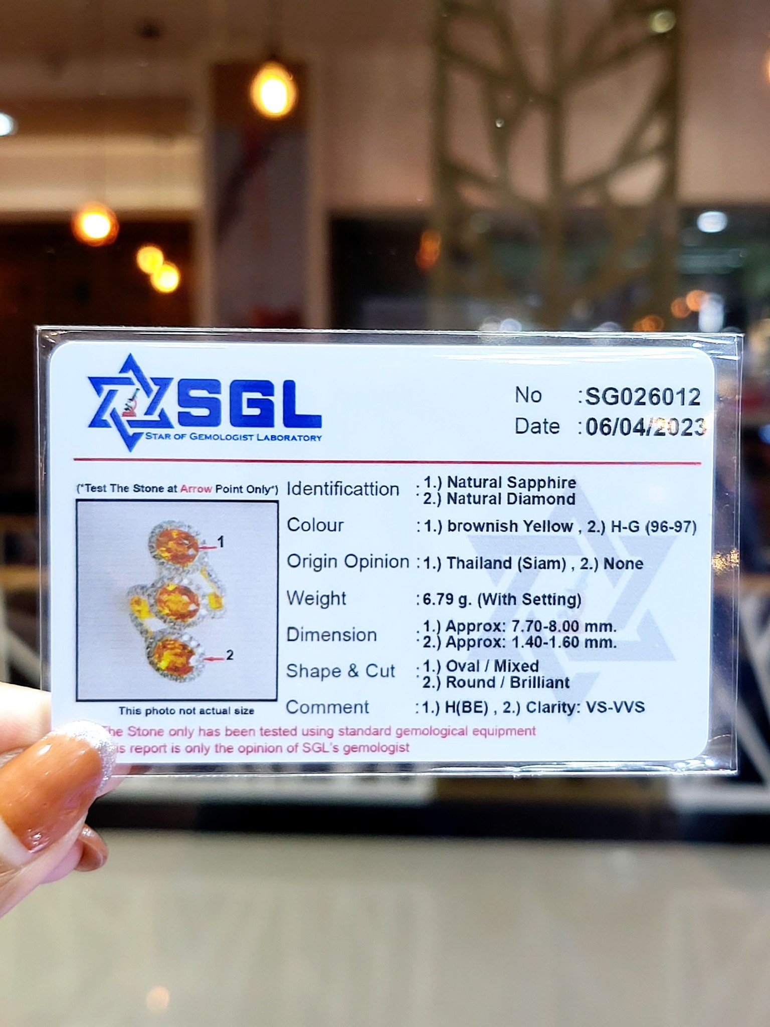 พร้อมส่งและสั่งผลิตแหวนเพชรแท้ พลอยบุษราคัมบางกะจะ(พลอยสยาม)ก้านไขว้ 3 เม็ด แหวนแต่งงาน แหวนหมั้น ใส่เที่ยว ออกงาน แหวนทองคำ 9K เพชรแท้ 1.18 กะรัต 72 เม็ด ราคาถูกมาก ส่งฟรี