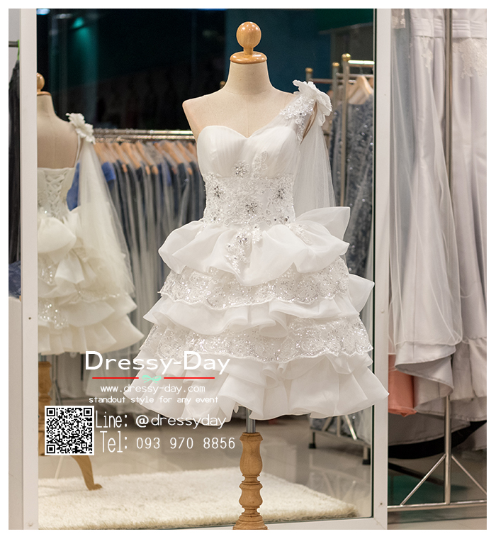 รหัส ชุดราตรีสั้น :BB139 มีชุดราตรีสวย สีขาว สั้น เหมาะใส่งานหมั้น งานเช้า หรู พร้อมส่งเยอะสุดในไทย เนื้อผ้าพรีเมี่ยม คัตติ้งเนี๊ยบๆ แขนกุด