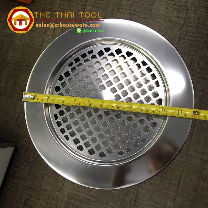 ถังขยะสแตนเลส มีที่เขี่ยบุหรี่ 001-STK-DC12