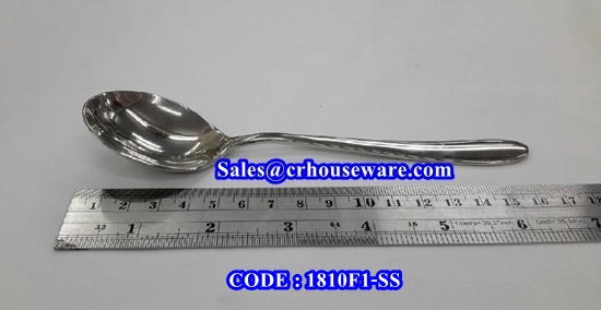 ช้อนซุปสแตนเลส ลายF1