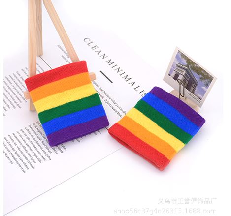 สายรัดข้อมือ ข้อมือ ชุดเต้นฮิปฮอป แพค 1 ชิ้น มีลายมากกว่าปก คลิกดูแบบด้านใน