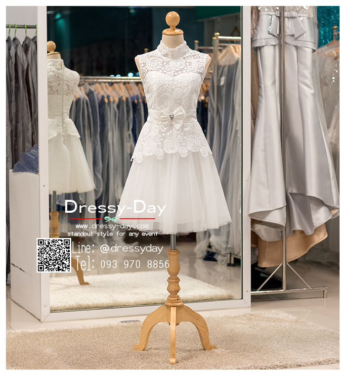 รหัส ชุดราตรีสั้น :BB132 มีชุดราตรีสวย สีขาว สั้น เหมาะใส่งานหมั้น งานเช้า หรู พร้อมส่งเยอะสุดในไทย เนื้อผ้าพรีเมี่ยม คัตติ้งเนี๊ยบๆ