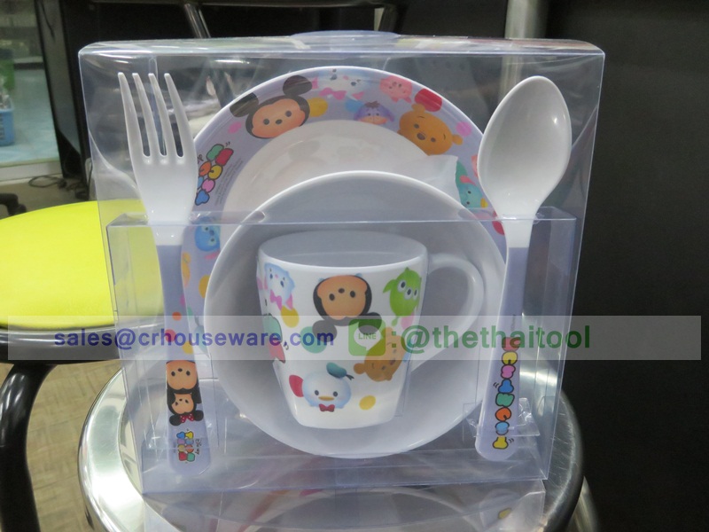 ชุดกล่องของขวัญเมลามีนลายดาร์ตูน ชุด 5 ชิ้น 005-419