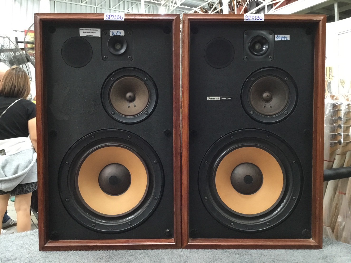 ลำโพง Sansui : SP-150 สินค้าไม่พร้อมใช้งาน(ต้องซ่อม)