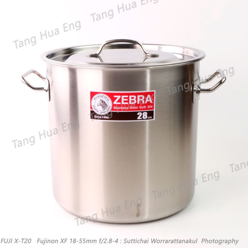 zebra หม้อสตูว์สเตนเลส Cheffy ขนาด 28x28 ซม. ตราหัวม้าลาย