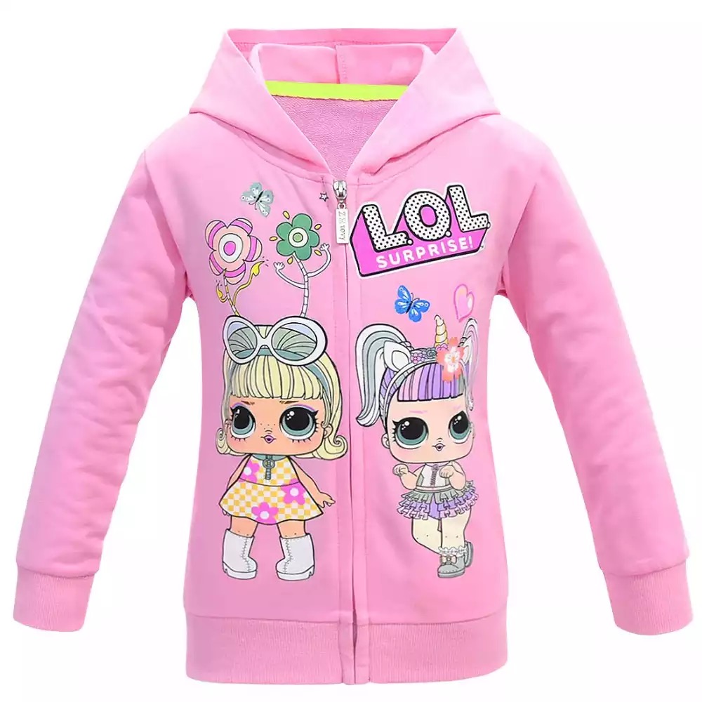 เสื้อกันหนาวเด็ก ซิปหน้า ลาย LOL