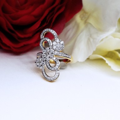 สั่งผลิตเพชรเบลเยี่ยมคัท แหวนแต่งงาน แหวนหมั้น ใส่เที่ยว ออกงาน แหวนทองคำ 18K เพชรแท้ 1.55 กะรัต 6.86 กรัม น้ำ 99 ราคาถูกมาก มีใบรับประกันค่ะ