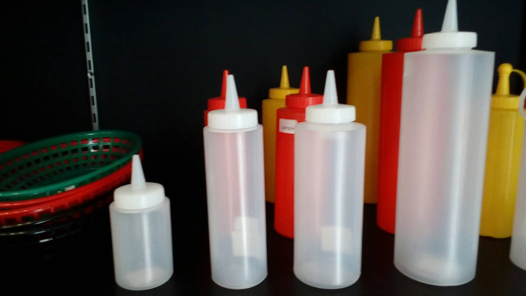 ขวดบีบซอส ไม่มีจุกปิด SQUEEZE DISPENSERS 4 oz.