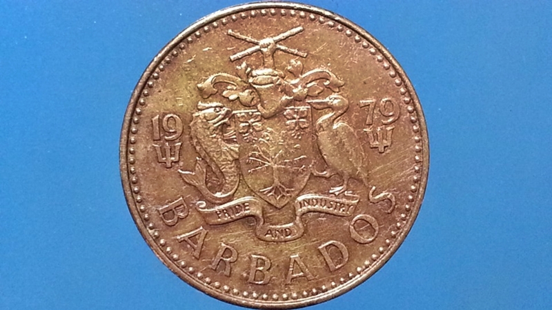 เหรียญ เงินตรา ประเทศ บาร์เบโดส Cents 1979