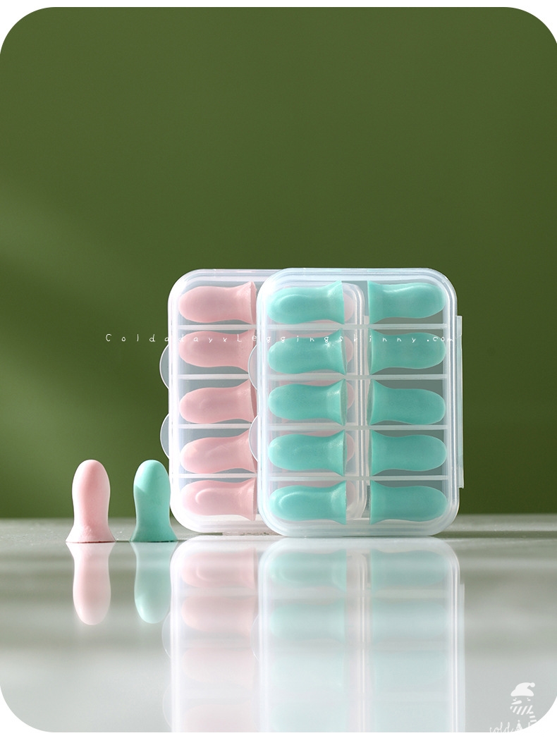 Fasola Ear Plug ที่อุดหูกันเสียง 5 คู่ต่อกล่อง มี 2 สี