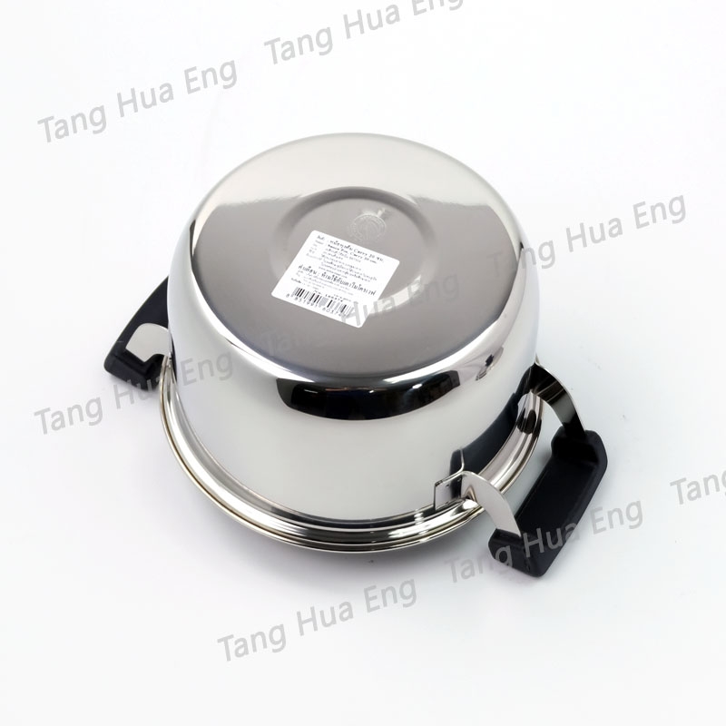 Zebra หม้อหุงต้มสเตนเลส 2 หู ขนาด 20 ซม. Carry ตราหัวม้าลาย