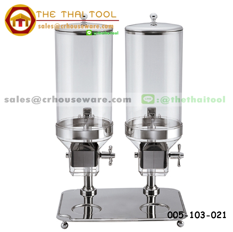 เครื่องจ่ายซีเรียล ขนาดความจุ 8 ลิตร โถคู่ Trepple Cereals Dispenser - Double 005-10302-1