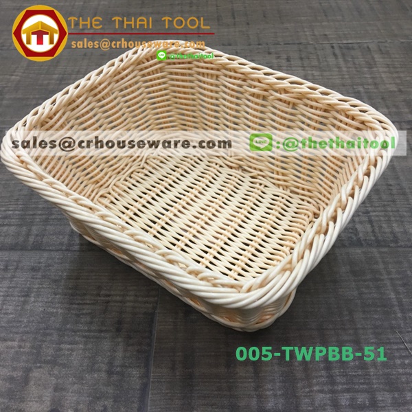 ตะกร้าหวายเทียม แบบเหลี่ยม 005-TWPBB-51