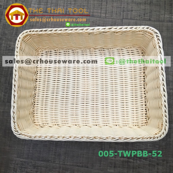 ตะกร้าหวายเทียม แบบเหลี่ยม 005-TWPBB-52