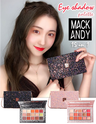 Mack Andy eye shadow Palaette 15 สี 2แบบ รหัสE008