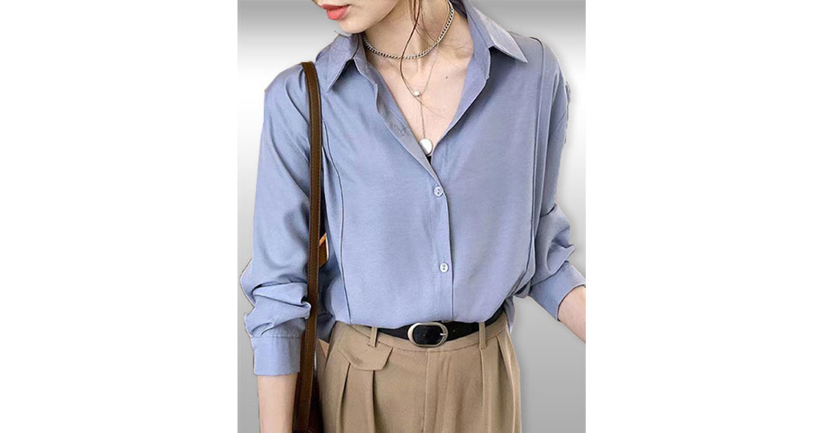 เสื้อเชิ๊ตแฟชั่นใส่ทำงานสวยหวาน รหัส 2400