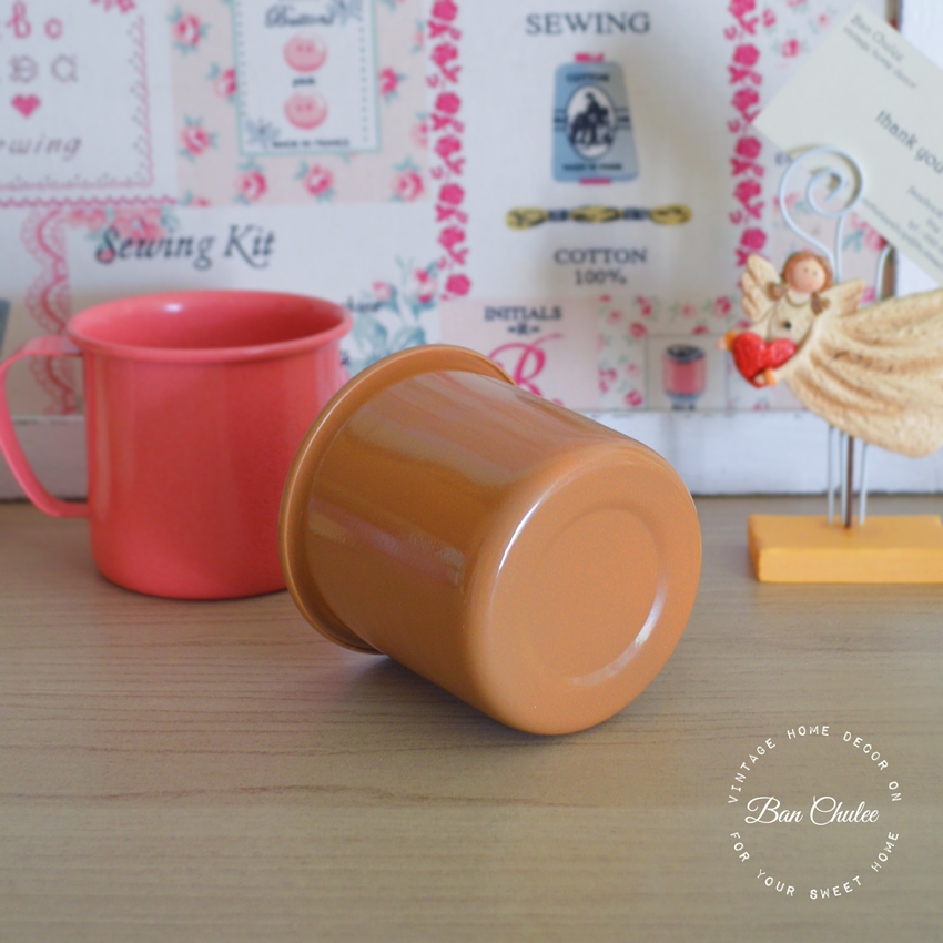 Enamel Mug - Brown แก้วอีนาเมลสีน้ำตาล