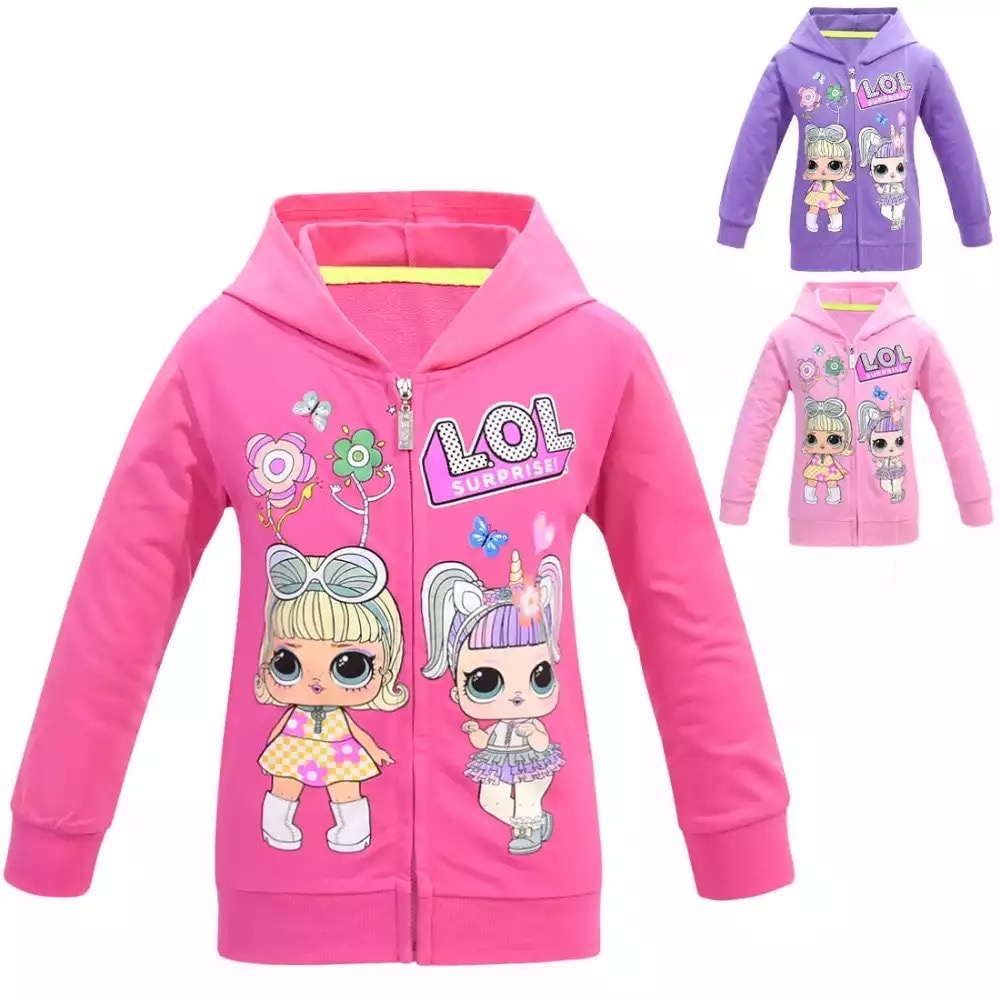 เสื้อกันหนาวเด็ก ซิปหน้า ลาย LOL