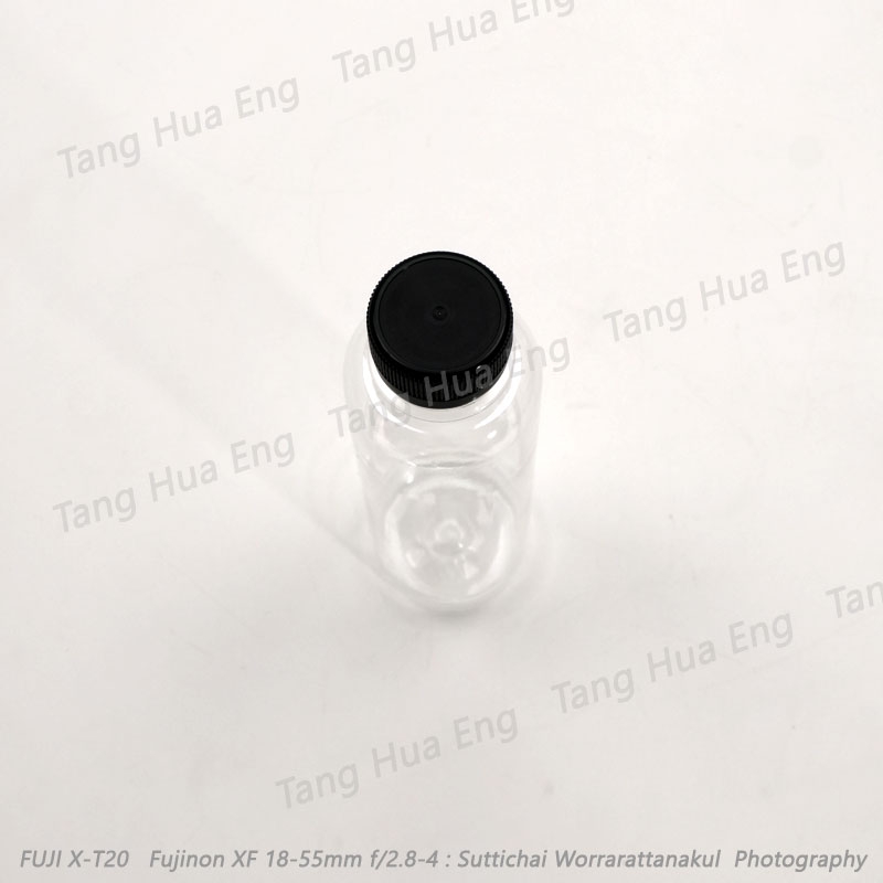 ขวดน้ำผลไม้ PET ร่ำรวย 250 มล. ปาก 30 มม. ( 150 ใบ)