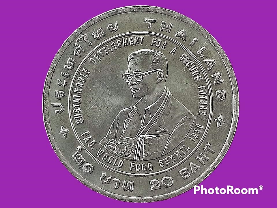 เฉลิมพระเกียรติ 20 Baht (F.A.O. Agricola Medal to HM King Bhumibol Adulyadej