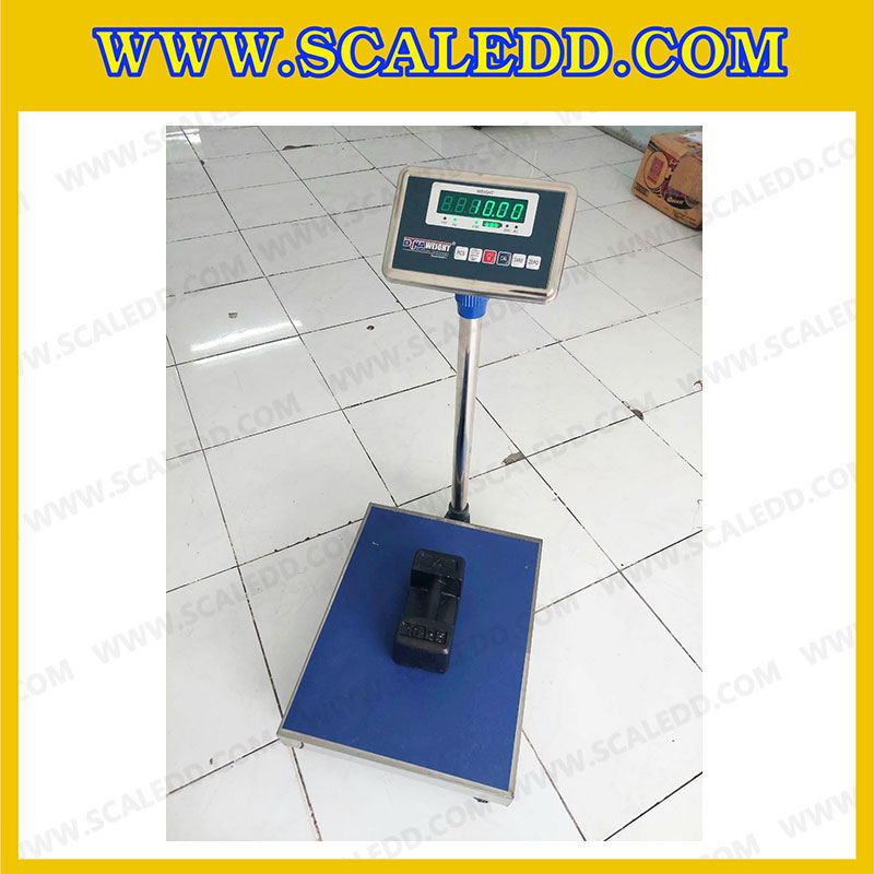 เครื่องชั่งดิจิตอลตั้งพื้น พิกัดน้ำหนัก 300kg ค่าละเอียด 50g ขนาดแท่นชั่ง 40x50 cm. ยี่ห้อ Dynaweight รุ่น DW611 (เครื่องชั่งผ่านตรวจรับรองจากสำนักชั่งตวงวัด)