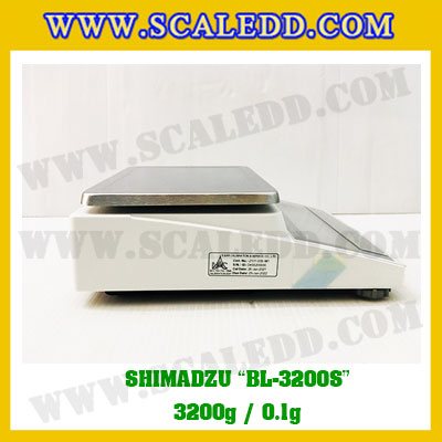 เครื่องชั่งดิจิตอลทศนิยม1ตำแหน่ง BL-3200S พิกัด 3200g x 0.1g เครื่องชั่งละเอียดสูง3200g เครื่องชั่งน้ำหนัก3200g ตาชั่ง3200กรัม ตาชั่งน้ำหนัก3200g ยี่ห้อ SHIMADZU รุ่น BL-3200S