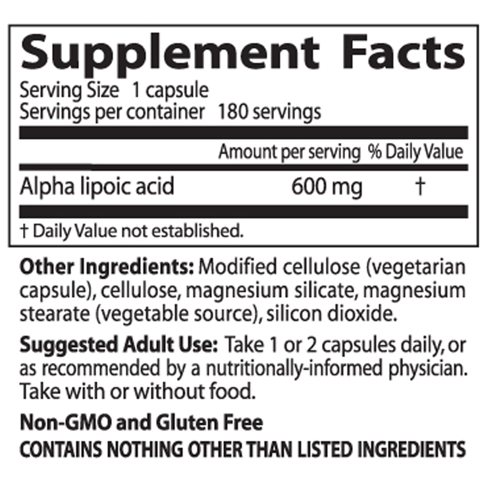 Doctor's Best, Best Alpha-Lipoic Acid, 600 mg, 180 Veggie Caps กรดอัลฟาไลโปอิก ช่วยเพิ่มประสิทธิภาพของสารต้านอนุมูลอิสระอื่นๆ ช่วยป้องกันและลดการอักเสบของสิว
