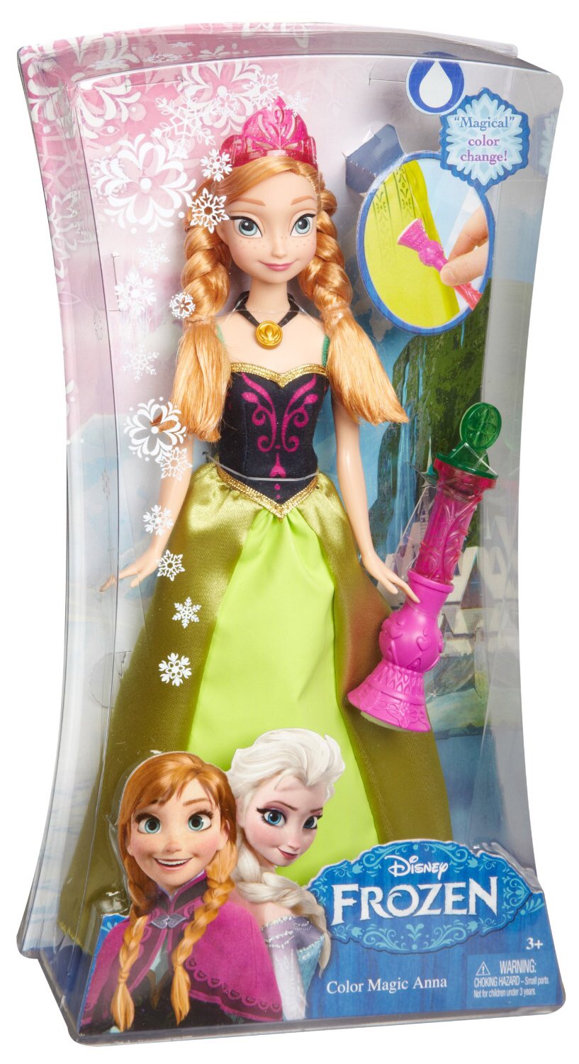 ตุ๊กตาชุดเปลี่ยนสีได้ Disney Frozen Color Change Anna Fashion Doll