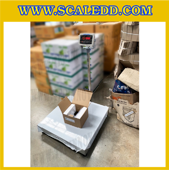 เครื่องชั่งดิจิตอลตั้งพื้น300kg ขนาดแท่น 60x70cm. พิกัด 300kg ค่าละเอียด 20g ยี่ห้อ LOCOSC รุ่น LP7516E