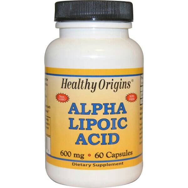 **พร้อมส่ง**Healthy Orgins ALPHA LIPOIC ACID (ALA)600mg/60 capsules เพิ่มประสิทธิภาพของสานต้านอนุมูลอิสระตัวอื่นๆ ป้องกันและลดการอักเสบของสิว