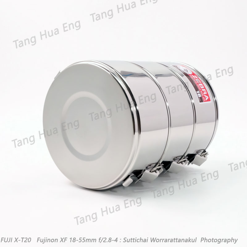 ปิ่นโตสเตนเลส 18x3 Lock ตราหัวม้าลาย